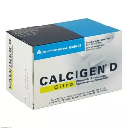 CALCIGEN D Citro 600 mg/400 I.E. comprimés à croquer, 120 pcs
