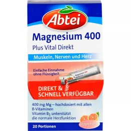 Abtei Magnésium 400 + granules complexes de vitamine B, 20 pc