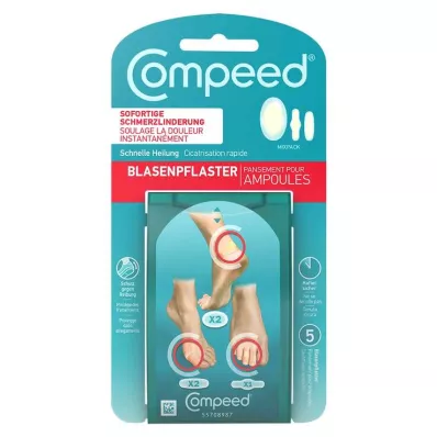 COMPEED Pack de mélange de pansements pour ampoules, 5 pièces COMPEED Pack de mélange de pansements pour ampoules, 5 pièces