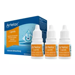ARTELAC Lipides MD Gel pour les yeux, 3X10 g