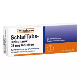 SCHLAF TABS-ratiopharm 25 mg comprimés, 20 pcs
