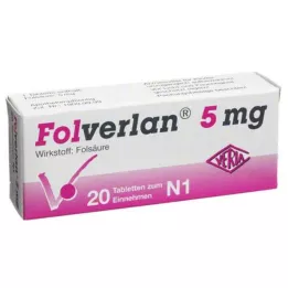 FOLVERLAN Comprimés de 5 mg, 20 pièces