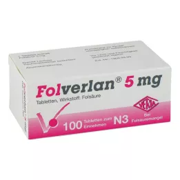 FOLVERLAN Comprimés de 5 mg, 100 pièces