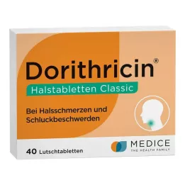DORITHRICIN Pastilles pour la gorge Classic, 40 pcs