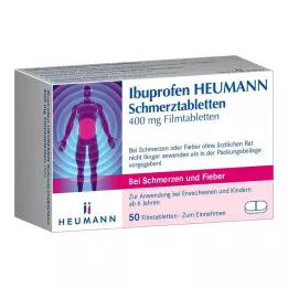 IBUPROFEN Comprimés contre la douleur Heumann 400 mg, 50 pièces