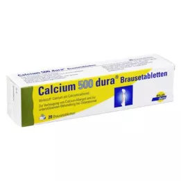 CALCIUM 500 comprimés effervescents dura, 20 pcs