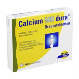 CALCIUM 500 comprimés effervescents dura, 100 pcs