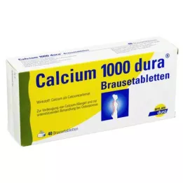 CALCIUM 1000 comprimés effervescents dura, 40 pcs