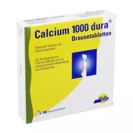 CALCIUM 1000 comprimés effervescents dura, 100 pcs