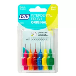 TEPE Brossettes interdentaires Original mixtes, 6 pièces