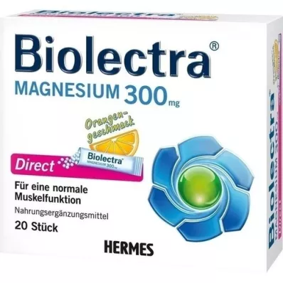 BIOLECTRA Magnésium 300 mg Sticks orange directs, 20 pc