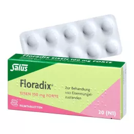 FLORADIX Comprimés pelliculés de fer 100 mg forte, 20 pcs