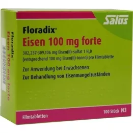 FLORADIX Iron 100 mg de comprimés de films de film, 100 pc