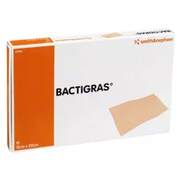 BACTIGRAS Gaze de paraffine antiseptique 15x20 cm, 10 pièces