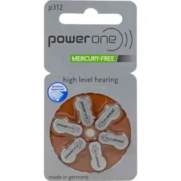 Piles Hör Powerone 312, lot de 6