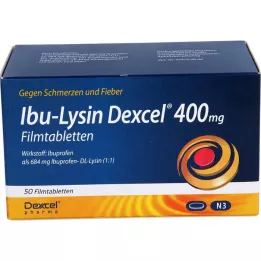 IBU-LYSIN Dexcel 400 mg, comprimés pelliculés, 50 pcs
