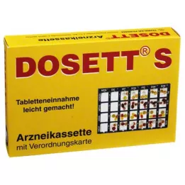 DOSETT S Cassette de médicaments bleue, 1 pièce