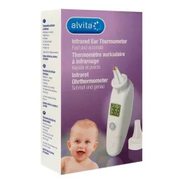 Thermomètre auriculaire infrarouge Alvita, 1 pc