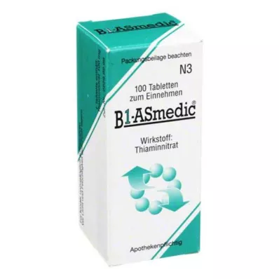 Comprimés de vitamine B1 ASMEDIC , 100 pièces Comprimés de vitamine B1 ASMEDIC , 100 pièces