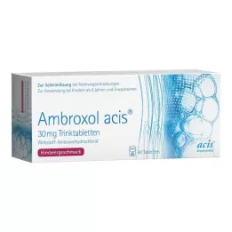 AMBROXOL acis 30 mg comprimés oraux, 40 pcs