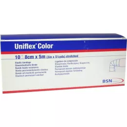 UNIFLEX Pansements universels 8 cmx5 m bleu, 10 pcs