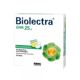 BIOLECTRA Comprimés effervescents de zinc, 20 pcs
