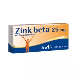 ZINK BETA 25 comprimés effervescents, 40 pcs