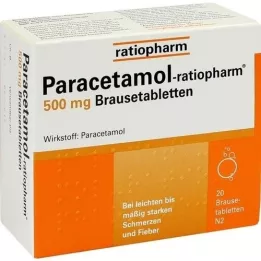 Paracétamol-ratiopharm 500 mg comprimés effervescents, 20 pc