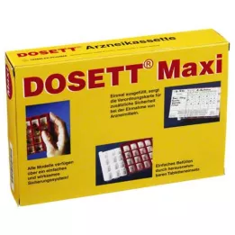 DOSETT Maxi cassette de médicaments rouge, 1 pièce