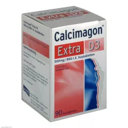 CALCIMAGON Comprimés à croquer Extra D3, 90 pcs
