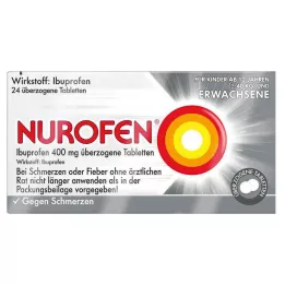 NUROFEN Comprimés enrobés dibuprofène 400 mg, 24 pcs