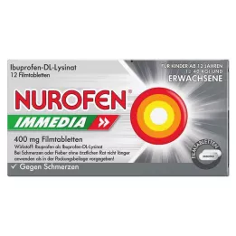 NUROFEN Comprimés immédiats de 400 mg de film, 12 pc