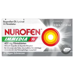 NUROFEN Comprimés pelliculés Immedia 400 mg, 24 pcs