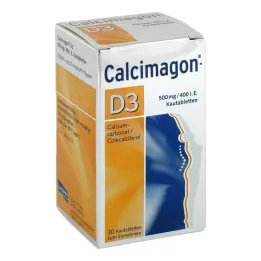 CALCIMAGON Comprimés à croquer D3, 30 pcs