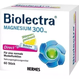 BIOLECTRA Magnésium 300 mg de bâtons de citron direct, 60 pc