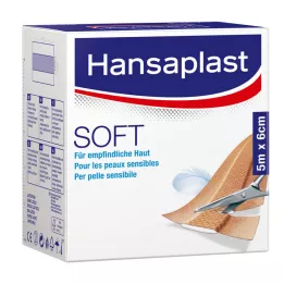 HANSAPLAST Rouleau de plâtre souple 6 cm x 5 m, 1 pièce