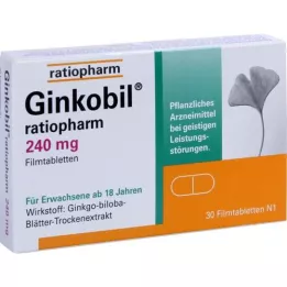 Ginkobil-ratiopharm 240 mg de comprimés enduits de film, 30 pc