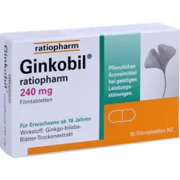 Ginkobil-ratiopharm 240 mg de comprimés enduits de film, 60 pc