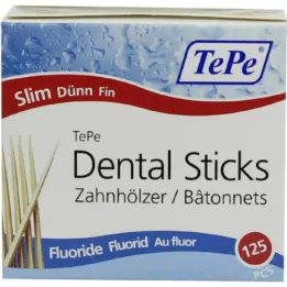 Tepe Rouleaux de dents minces avec fluorure, 125 pc