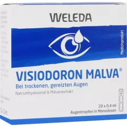 VISIODORON MALVA Eye gouttes dans des pipettes à digues simples., 20x0,4 ml