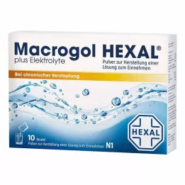 MACROGOL HEXAL plus électrolytes Plv.z.H.e.L.z.E., 10 pièces