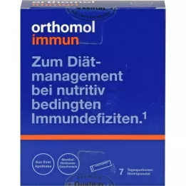 Orthomol Granulés immunitaires Direct Framboise / Menthol, 7 pc