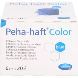 Peha-prison Couleur Fixation de la prison Bind Latex gratuit 6 CMX20 M Bleu, 1 pc