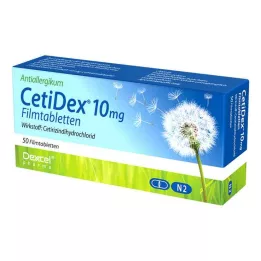 CETIDEX Comprimés pelliculés à 10 mg, 50 pièces