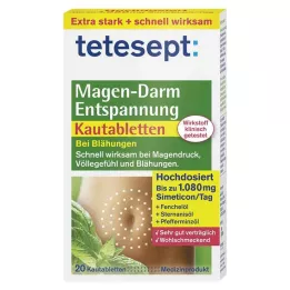 TETESEPT Comprimés à croquer pour la relaxation gastro-intestinale, 20 unités