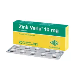 ZINK VERLA Comprimés pelliculés à 10 mg, 20 pièces
