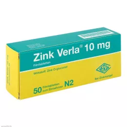 ZINK VERLA Comprimés pelliculés à 10 mg, 50 pièces
