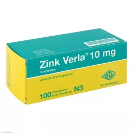 ZINK VERLA Comprimés pelliculés à 10 mg, 100 pièces