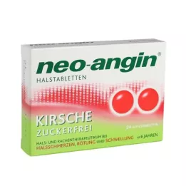 Néo-Angin Demi-Tablettes Cerise, 24 pc