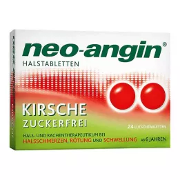 NEO-ANGIN Pastilles pour la gorge à la cerise, 24 pcs